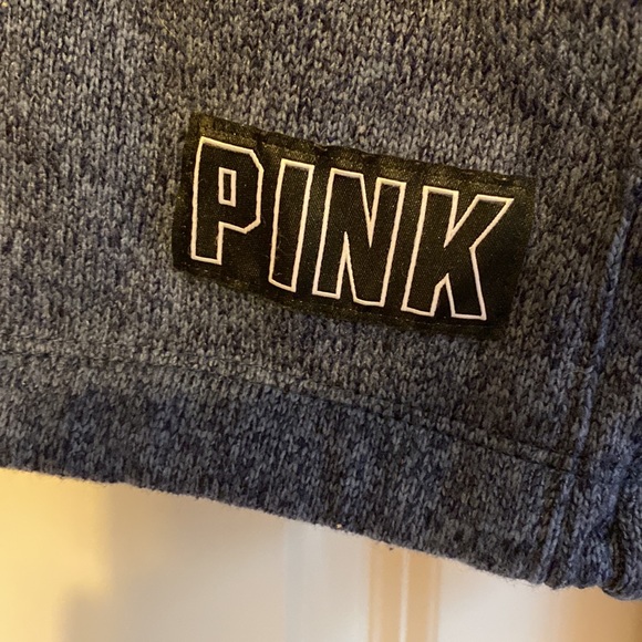 NWOT PINK Victoria’s Secret Half Zip Fleece Lined Sweatshirt - Picture 3 of 6